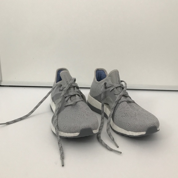 Adidas Pure Boost X Element Gray Running Shoes - Picture 3 of 8